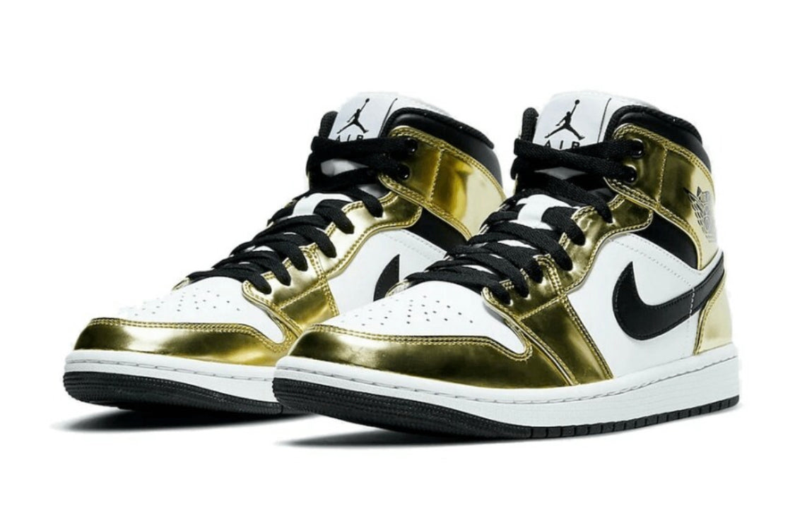 Air Jordan 1 Mid "Metallic Gold"